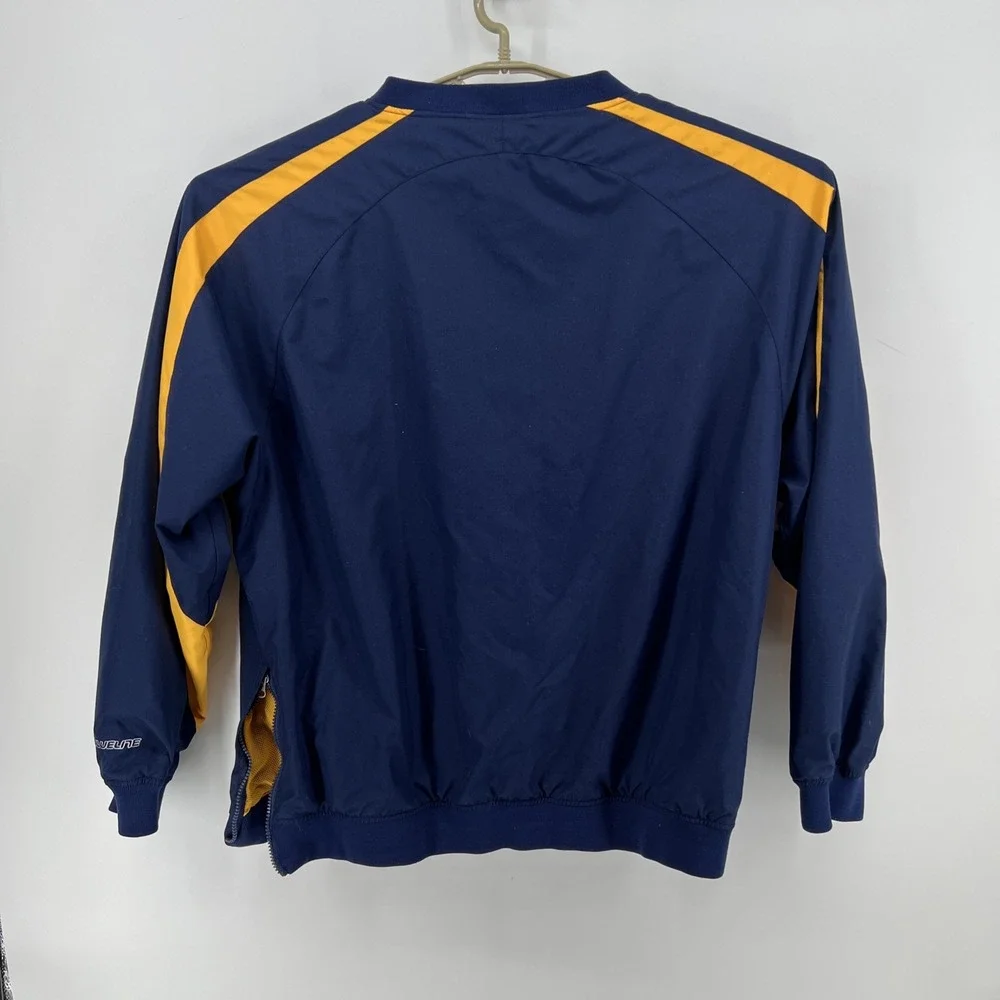 Nashville Predators Blueline Windbreak Pullover Large NHL Hockey Blue Yellow